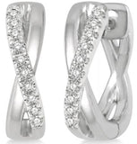 DIAMOND EARRINGS
Brand: ASHI DIAMONDS LLC.
10 Karat White Gold 20 Diamonds= .10 Carat IJ I1-2 Huggie Earrings