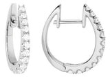 DIAMOND EARRINGS
Brand: ARTISTRY, LTD.
14 Karat White Gold 24 Diamonds= .62 Carat Huggie Hoops Earrings
