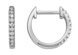DIAMOND EARRINGS
Brand: ARTISTRY, LTD.
14 Karat White Gold 20 Diamonds= .10 Carat Small Huggie Earrings 12.4X1.7MM
