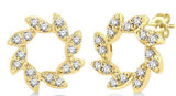 DIAMOND EARRINGS
Brand: ASHI DIAMONDS LLC.
14 Karat Yellow Gold 32 Diamonds=.10 Carat HI SI Petite Flower Stud Earrings