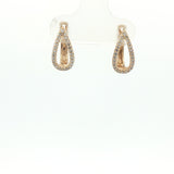 10 Karat Yellow Gold Hinged Hoop Earrings 52 Lab Grown Diamonds=.20 Carat