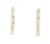 DIAMOND EARRINGS

10 Karat Yellow Gold 14 Lab Grown Diamonds=.49CT HOOP EARRINGS