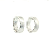 14 Karat White 72 Lab Grown Diamonds=2.65 Carat Hoop Earrings