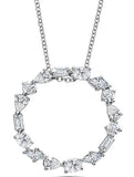 DIAMOND PENDANTS
Brand: SDC CREATIONS LLC
14 Karat White Gold Multi Shape Diamonds= 1 Carat HI I1 Pendant with Chain