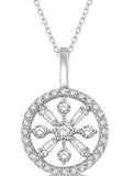 DIAMOND PENDANTS
Brand: ASHI DIAMONDS LLC.
14 Karat White Gold 37 Diamonds= .35 Carat HI SI2-3 Circle Pendant with Chain