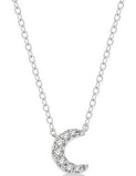 DIAMOND PENDANTS
Brand: ASHI DIAMONDS LLC.
10 Karat White Gold 7 Diamonds=.06 Carat HI SI Petite Crescent Moon Pendant with Chain