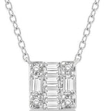 DIAMOND PENDANTS
Brand: ASHI DIAMONDS LLC.
10 Karat White Gold 10 Diamonds=.12 Carat HI SI Fusion Petite Pendant with Chain