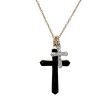 14 Karat Yellow 31 Diamonds=.07 Carat GH SI Double Cross 15