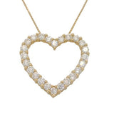 10 Karat Yellow Gold 24 Lab Grown Diamonds=Heart FG VS with Chain