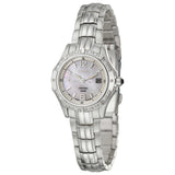 Ladies Coutura Quartz Movement Stainless Steel Bracelet & 28mm Case Mother of Pearl Dial Date Water Resistance 100m