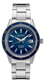 Men's Presage Automatic Stainless Steel Bracelet & 40mm Case Blue Dial  Luminous Hands Date Window Water Resistance 50m