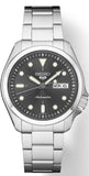 Men's 5 Sports Automatic Stainless Steel Bracelet & 40mm Case Gray Dial LumiBrite Hands & Markers Day/Date Window See-through Caseback Water Resistance 100m