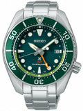 Men's Prospex Stainless Steel Bracelet & 45mm Case Green Dial  LumiBrite Hands & Markers Date Window Water Resistance 200m