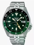 Men's 5 Sports  Automatic GMT   Stainless Steel Bracelet & 42mm Case     Green Dial   Luminous Hands & Markers Date Window Water Resistance 100m