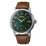 SEIKO
Brand: SEIKO CORP. OF AMERICA          
Presage 23 Jewel Automatic 3-Hand Green Dial Date Water-resisitant 50M Tan Strap