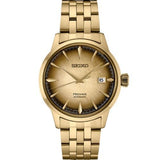 SEIKO
Brand: SEIKO CORP. OF AMERICA
Presage 23 Jewelry Automatic 3H with Date - Yellow Bracelet WR50M
