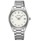 Ladies' Diamonds Quartz Stainless steel Bracelet & 32mm Case  Mother of Pearl Dial 12 Diamond Markers LumiBrite Hands Water Resistance 100m