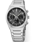 Men's Essentials Quartz Chronograph   Stainless Steel Bracelet & 40mm Case   Gray Dial  Three Subdials LumiBrite Hands & Markers Date Window   Water Resistance 100m