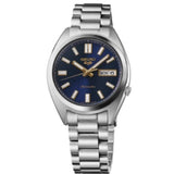 Men's 5 Sports     Automatic     Stainless Steel Bracelet & 37mm Case     Blue Dial  LumiBrite Hands & Markers Day/Date Window     Water Resistance 100m