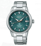 Men's Prospex Alpinist  Stainless Steel Bracelet & 38mm Case Green Dial Luminous Hands & Markers Date Window Water Resistance 200m