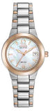 MISCELLANEOUS WATCH
White Mother of Pearl Eco 3H Dial with D8 Two Tones Bracelet WR100M