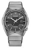 Men's Armor
Eco-Drive
Super Titanium Bracelet & 41mm Case 
Gray Dial 
Silver Tone Hands & Markers
 Date Window