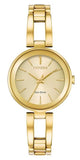 MISCELLANEOUS WATCH
Yellow Tone Stainless Steel Champagne 3H Dial Bangle Brace WR30M