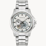 Caravelle Automatic Silver Dial  4 Hand Stainless Steel Bracelet Water Resistance 30 Meters