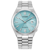 Men's Tsuyosa  
Automatic  
Stainless Steel Bracelet & 40mm Case  
Sky Blue Sunray Dial  
Silver Tone Hands & Markers  
Date Window  
Water Resistance 50m
