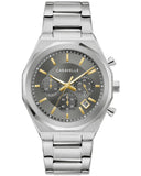 Caravelle Quartz 40mm Stainless Steel Case & Bracelet Gray Dial