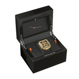 Brand: BULOVA WATCHES
Brand: CITIZEN WATCH CO.          
Marc Anthony Limited Edtion #250 of 600 Series X 
150th Anniversary Design
Square Automatic Skeleton Dial 3-hand Sapphire Crystal
Black Rubber Strap
Water-resistant 50-meters