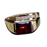 GEM/DIA RINGS & JEWE
Brand: BIJOU JEWELERS, INC.
14 Karat Yellow Gold Garnet=1.97 Carat 6 Diamonds=.13 Carat GH VS-SI Ring