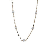 14 Karat Yellow 15-Fresh Water Cultured Pearls 15