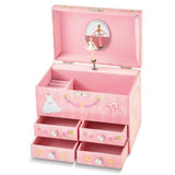Brand: QUALITY GOLD
Ballerina Four Drawer Musical Jewelry Box - Giftware