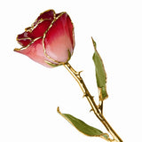 Brand: QUALITY GOLD
Laquer Dipped Pink Burgandy Rose - Giftware