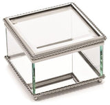 Brand: QUALITY GOLD
Nickel Plated Hinged Square Glass Box - Giftware