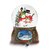 Snowman Family Musical Glitterdome
