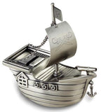 Brand: QUALITY GOLD
Peweter Finish Pirate Ship Bank - Giftware