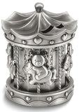 PEWTER GIFTWARE Brand: QUALITY GOLD Pewter Finish Carousel Bank