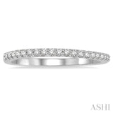 1/6 ctw Round Cut Diamond Wedding Band in 14K White Gold