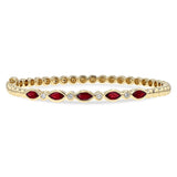 14KT Gold Ruby Bracelet