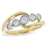14KT Gold Ladies Diamond Fashion Ring
