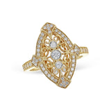 14KT Gold Ladies Diamond Fashion Ring