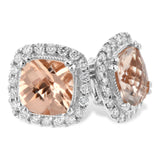 14KT Gold Morganite Earrings