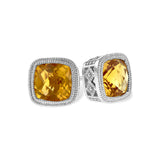 14KT Gold Citrine Earrings