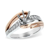 14KT Gold Diamond Semi-Mount Engagement Ring
