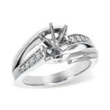 14KT Gold Semi-Mount Engagement Ring