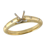 14KT Gold Diamond Semi-Mount Engagement Ring