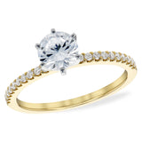 14KT Gold Diamond Semi-Mount Engagement Ring