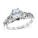 14KT Gold Diamond Semi-Mount Engagement Ring